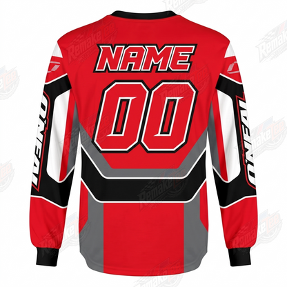 O'Neal Elements Red Black vintage VMX racing jersey - alternate product view