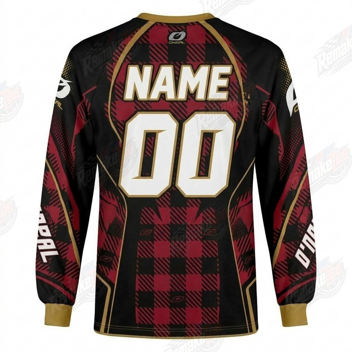 O'Neal Kawasaki Monster Energy Plaid vintage VMX racing jersey - alternate product view