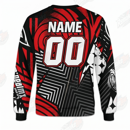 O'Neal MX Red Black vintage VMX racing jersey - back product view