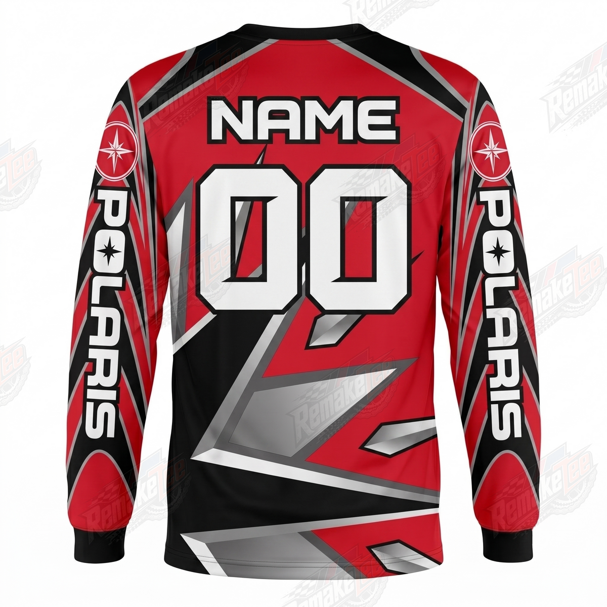Polaris Red Black vintage VMX racing jersey - alternate product view