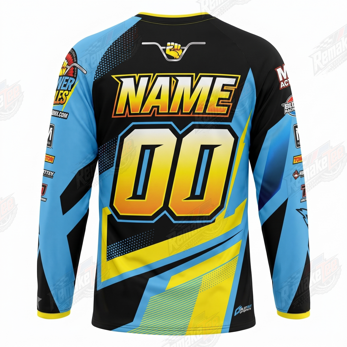 Power Cycles BMX vintage racing jersey - alternate product view