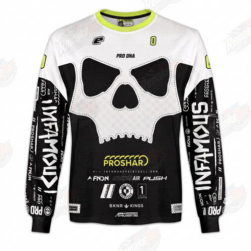 Pro DNA Proshar Skeleton Infamous vintage VMX racing jersey - product view
