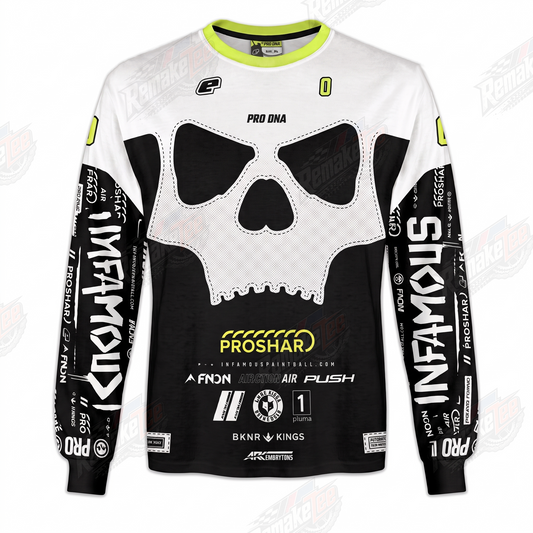 Pro DNA Proshar Skeleton Infamous vintage VMX racing jersey - product view