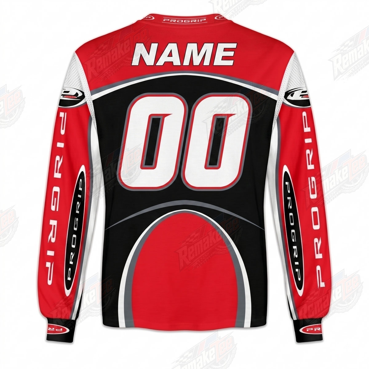 Pro Grip Racing Red Black vintage VMX racing jersey - alternate product view