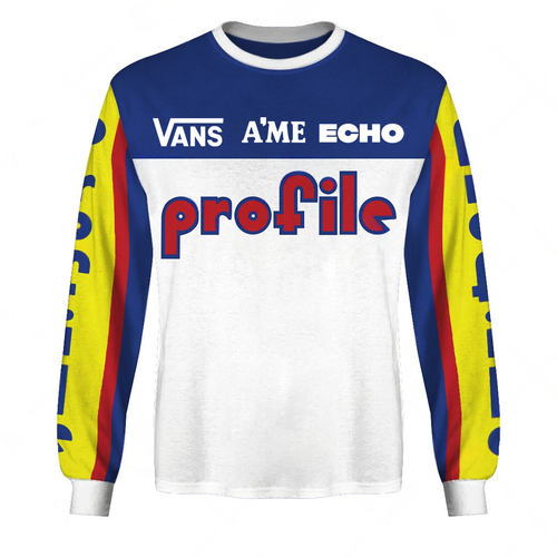 Profile Vans Echo A'ME vintage BMX racing jersey - product view
