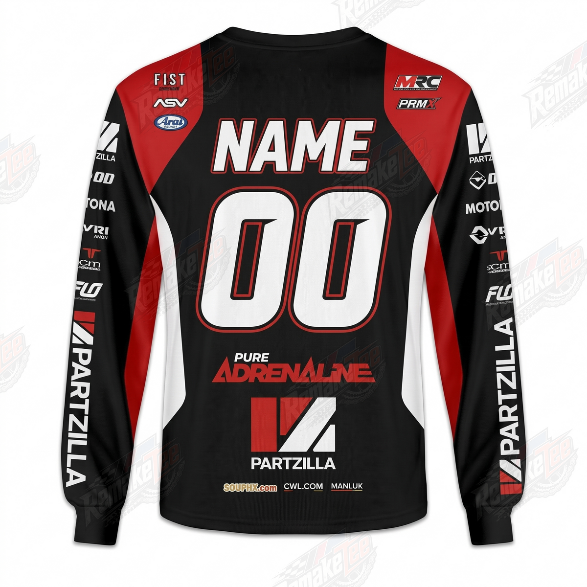 Pure Adrenaline Partzilla vintage VMX racing jersey - alternate product view