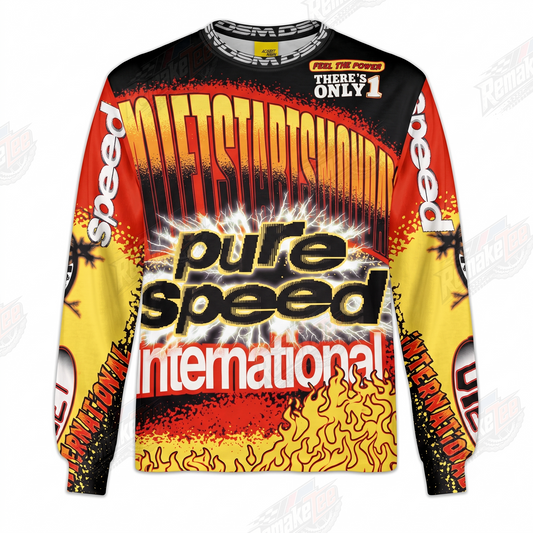 Pure Speed International Fire vintage VMX racing jersey - product view