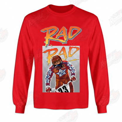 RAD BMX Rider 33 Red vintage racing jersey - product view