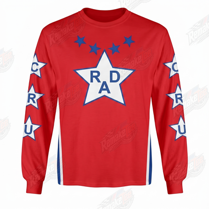 RAD Stars Red White Blue vintage BMX racing jersey - product view