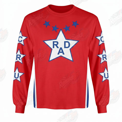 RAD Stars Red White Blue vintage BMX racing jersey - product view