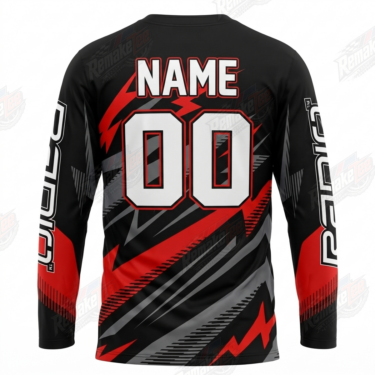 Radio Promax Black Red vintage BMX racing jersey - alternate product view