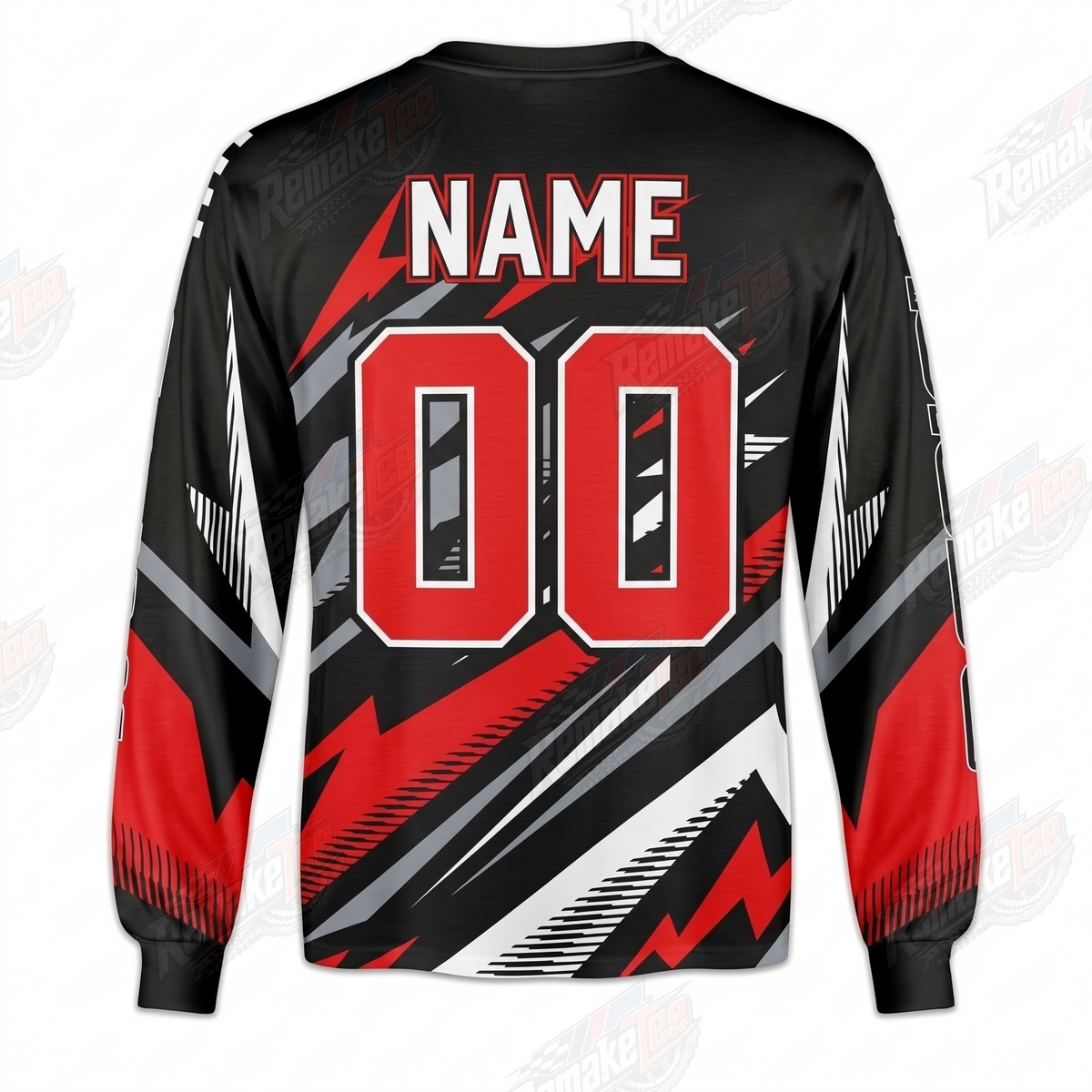 Rapio Fomax Onyx Red Black vintage BMX racing jersey - alternate product view