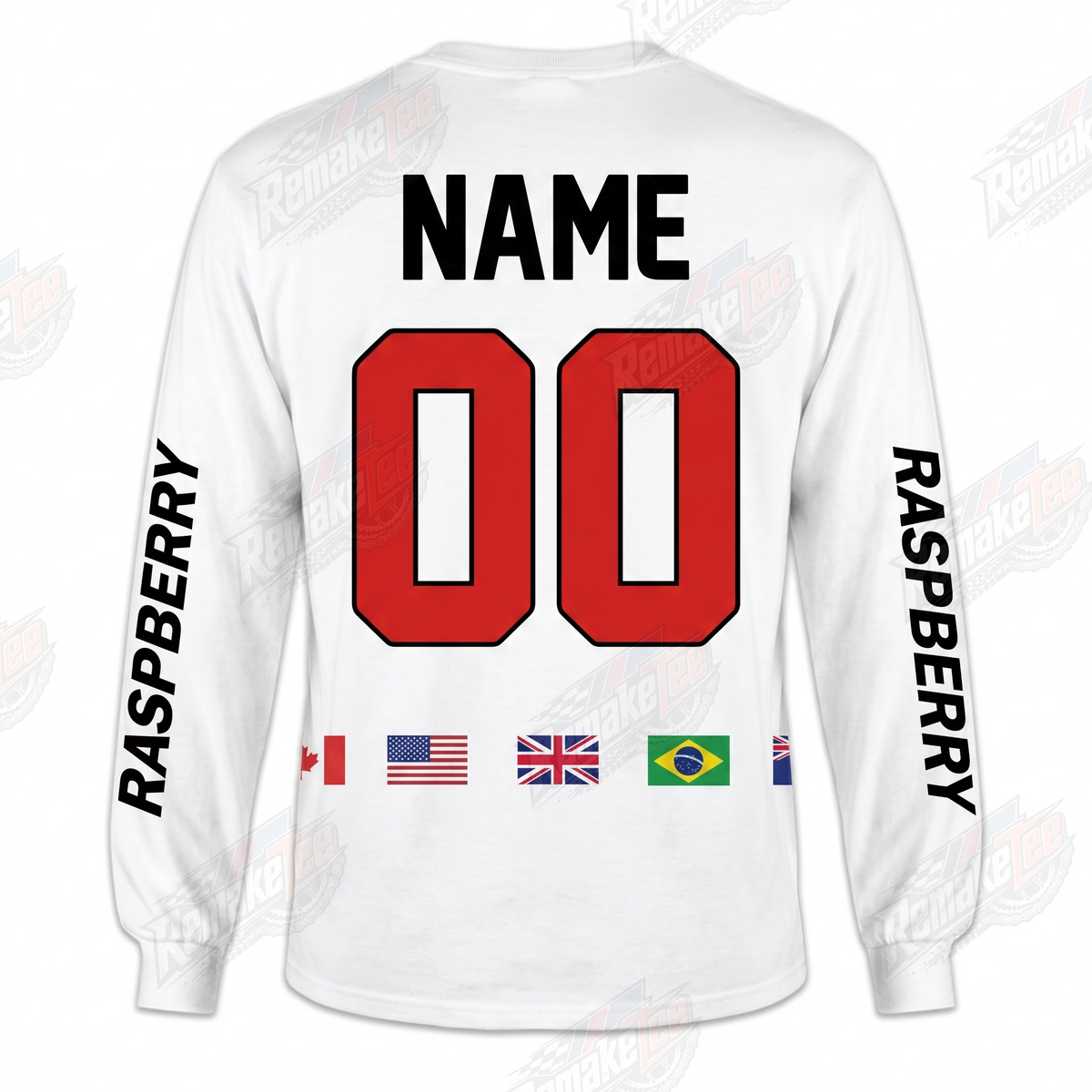 Raspberry 444 Racing vintage VMX racing jersey - alternate product view