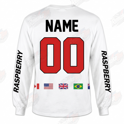 Raspberry 444 Racing vintage VMX racing jersey - alternate product view