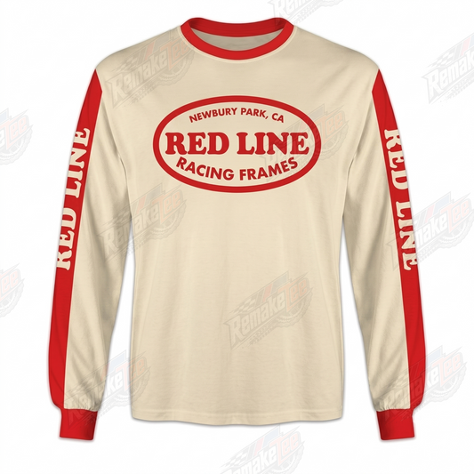 Red Line Racing Frames Newbury Park CA vintage BMX racing jersey - product view