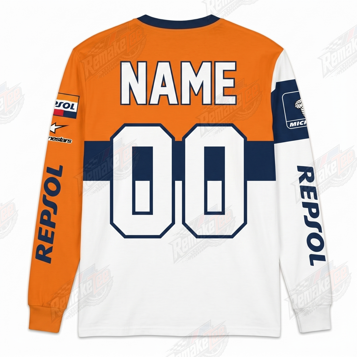 Repsol Honda Orange vintage VMX racing jersey - alternate product view