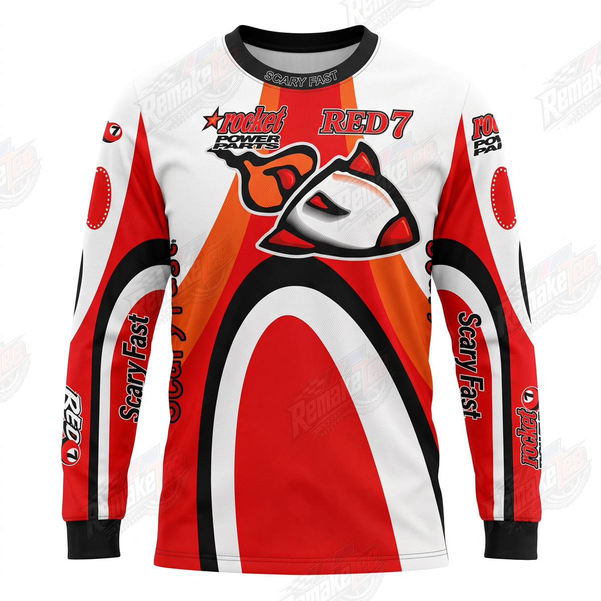 Rocket Power Red 7 vintage VMX racing jersey - product view