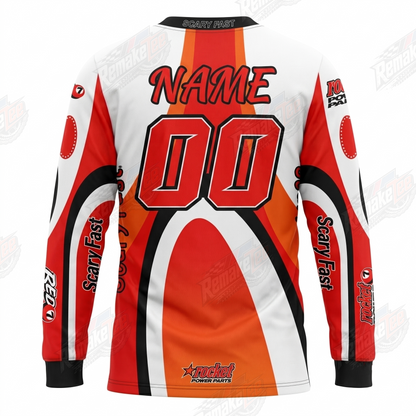 Rocket Power Red 7 vintage VMX racing jersey - alternate product view