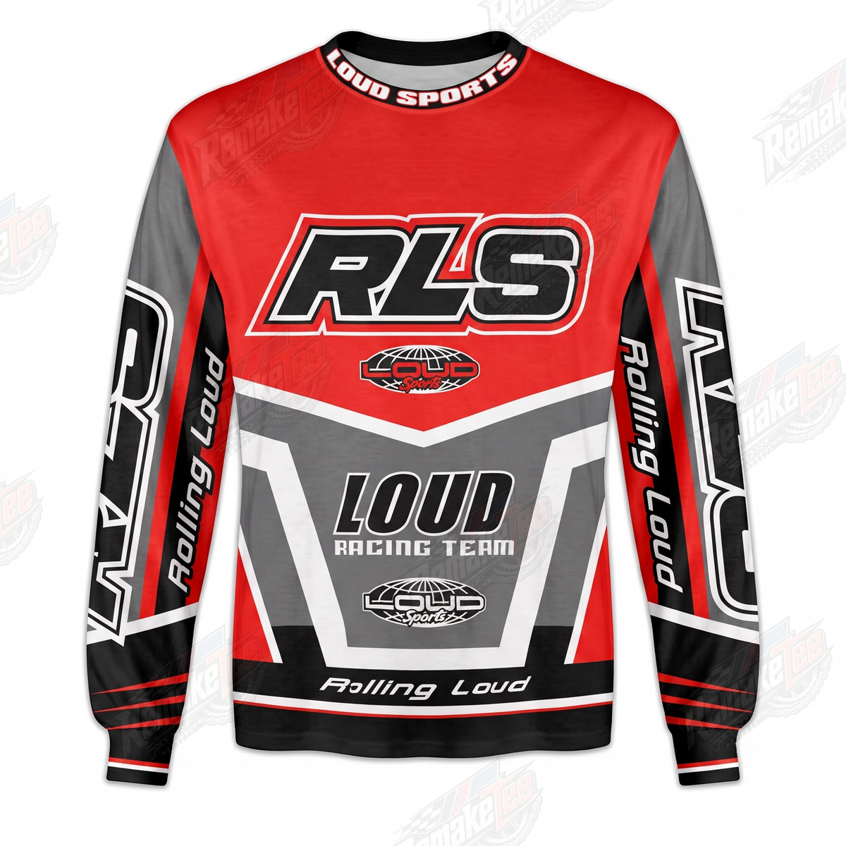 Rolling Loud Racing Team Red vintage VMX racing jersey - product view
