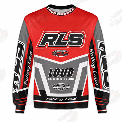 Rolling Loud Racing Team Red vintage VMX racing jersey - product view