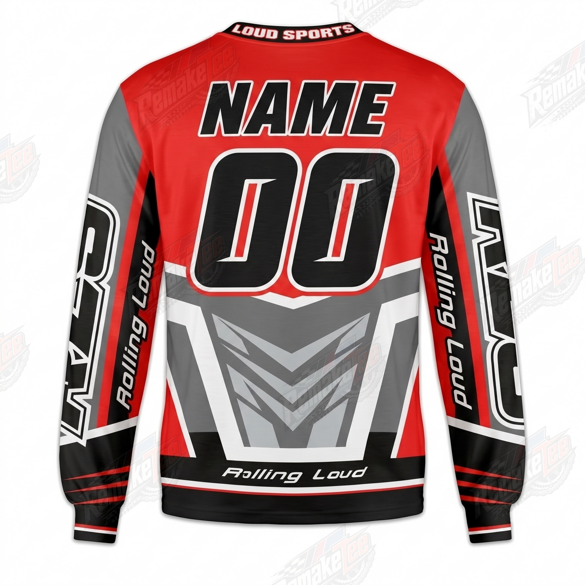 Rolling Loud Racing Team Red vintage VMX racing jersey - alternate product view