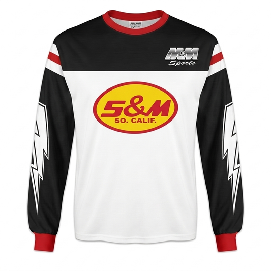 S&M So. Calif. M&M Sports vintage BMX racing jersey - product view