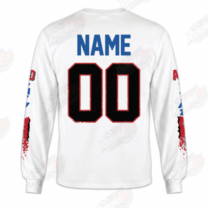 Saint MX Retro Red Blue vintage VMX racing jersey - alternate product view