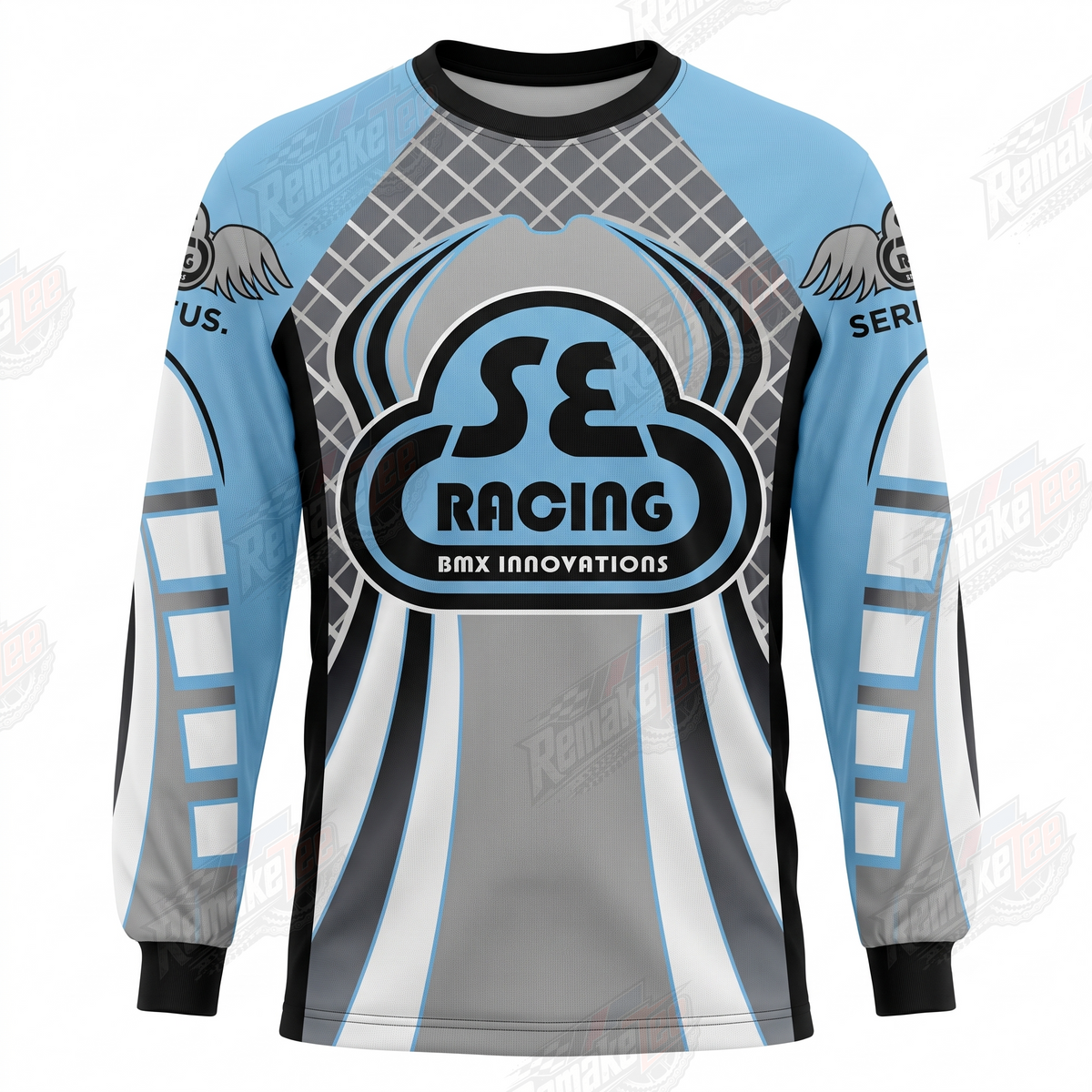 S&M Racing BMX Innovations vintage BMX racing jersey - product view