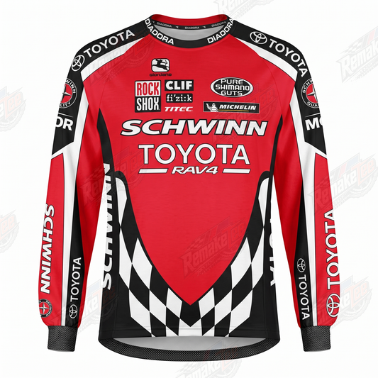 Schwinn Toyota RAV4 vintage BMX racing jersey design #1237 - product view