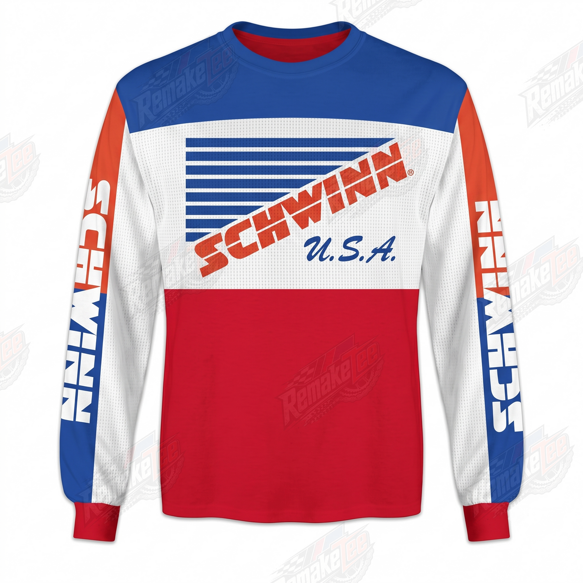 Schwinn USA vintage BMX racing jersey - front product view