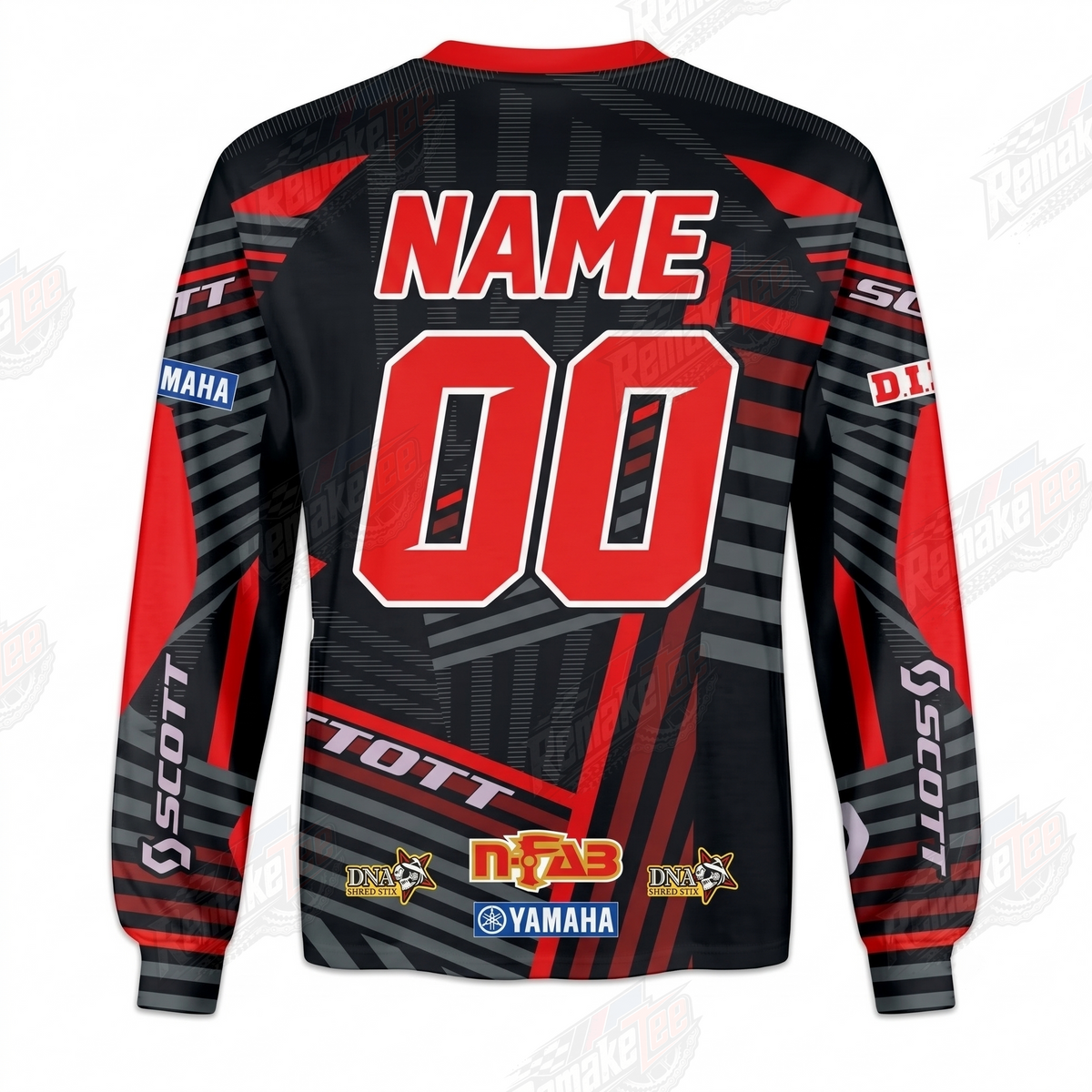 Scott Yamaha DNA Shred Stix Cosworth vintage VMX racing jersey - alternate product view