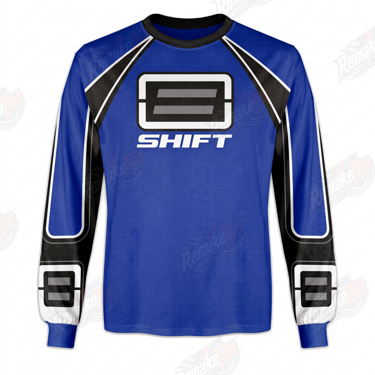 Shift Blue Black Racing vintage VMX racing jersey - product view
