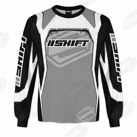 Shift Racing Gray Black #1443 vintage VMX racing jersey - product view