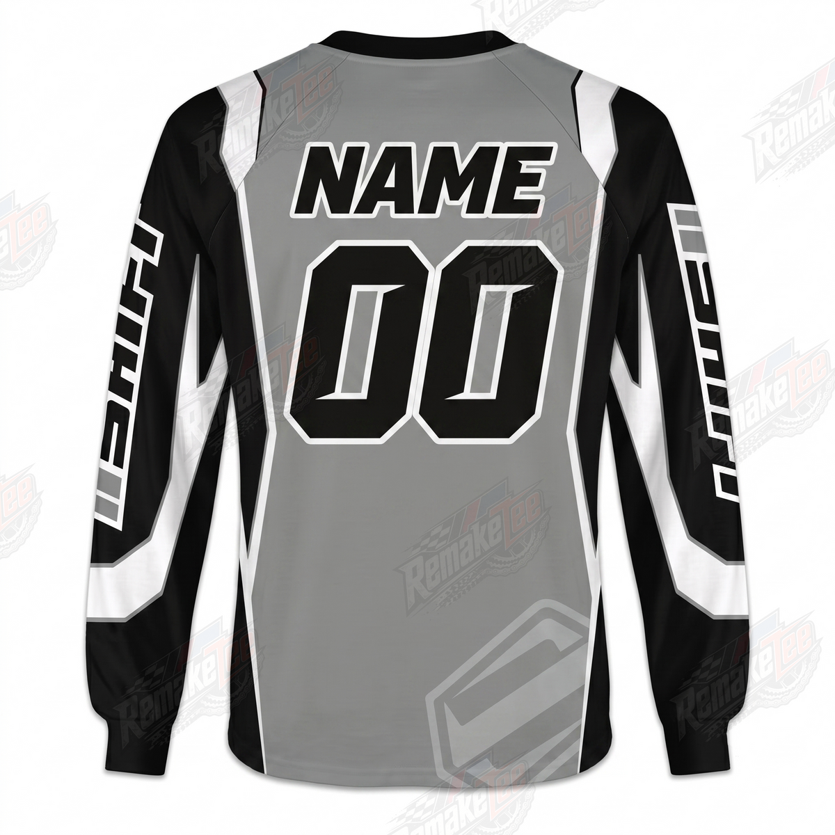 Shift Racing Gray Black #1443 vintage VMX racing jersey - alternate product view