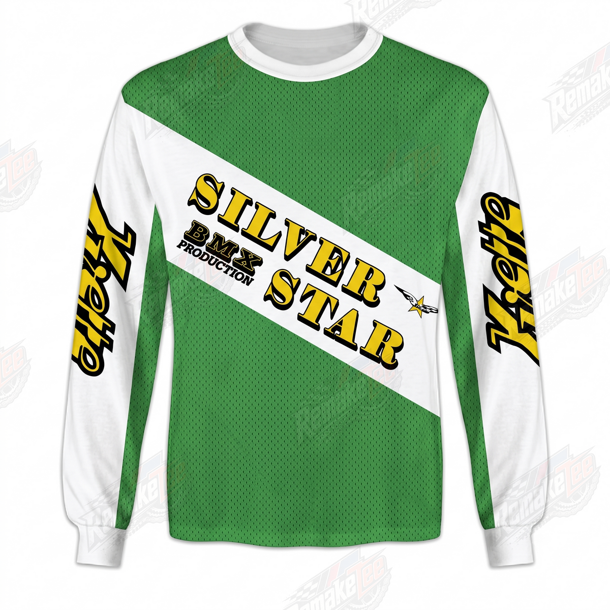 Silver Star Productions vintage BMX racing jersey - front product view