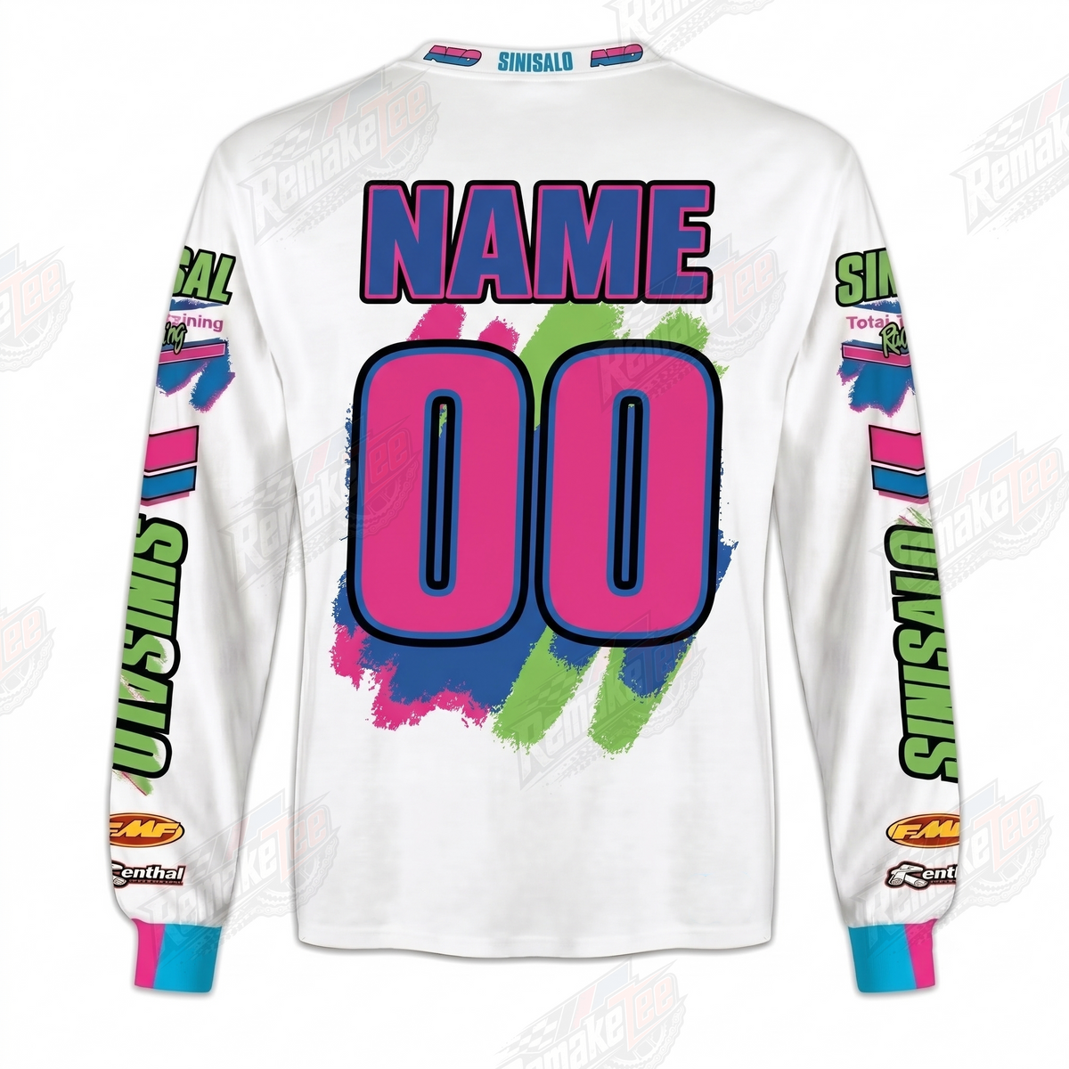 Sinisalo Kawasaki Racing vintage VMX racing jersey - alternate product view