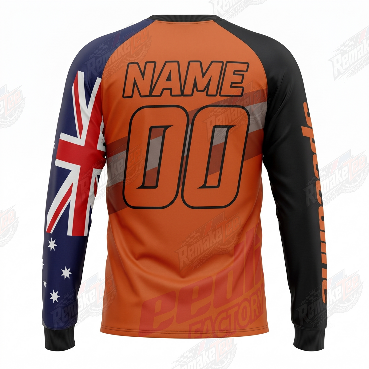 Speedline Factory Australia Orange vintage BMX racing jersey - alternate product view