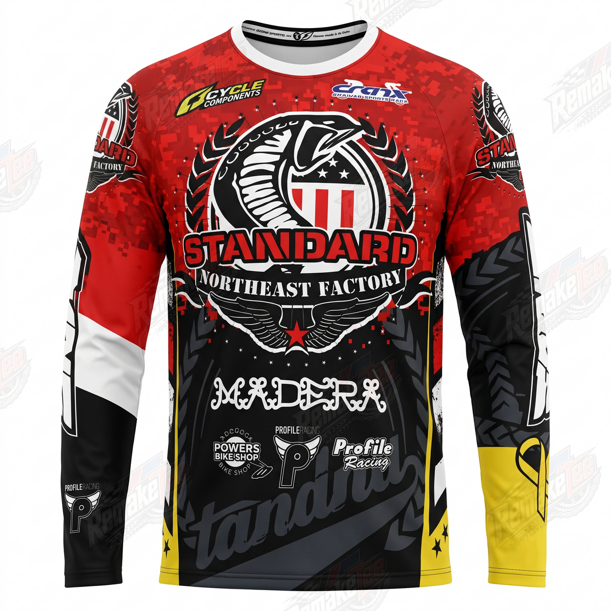 Standard Northeast Factory BMX vintage racing jersey - product view
