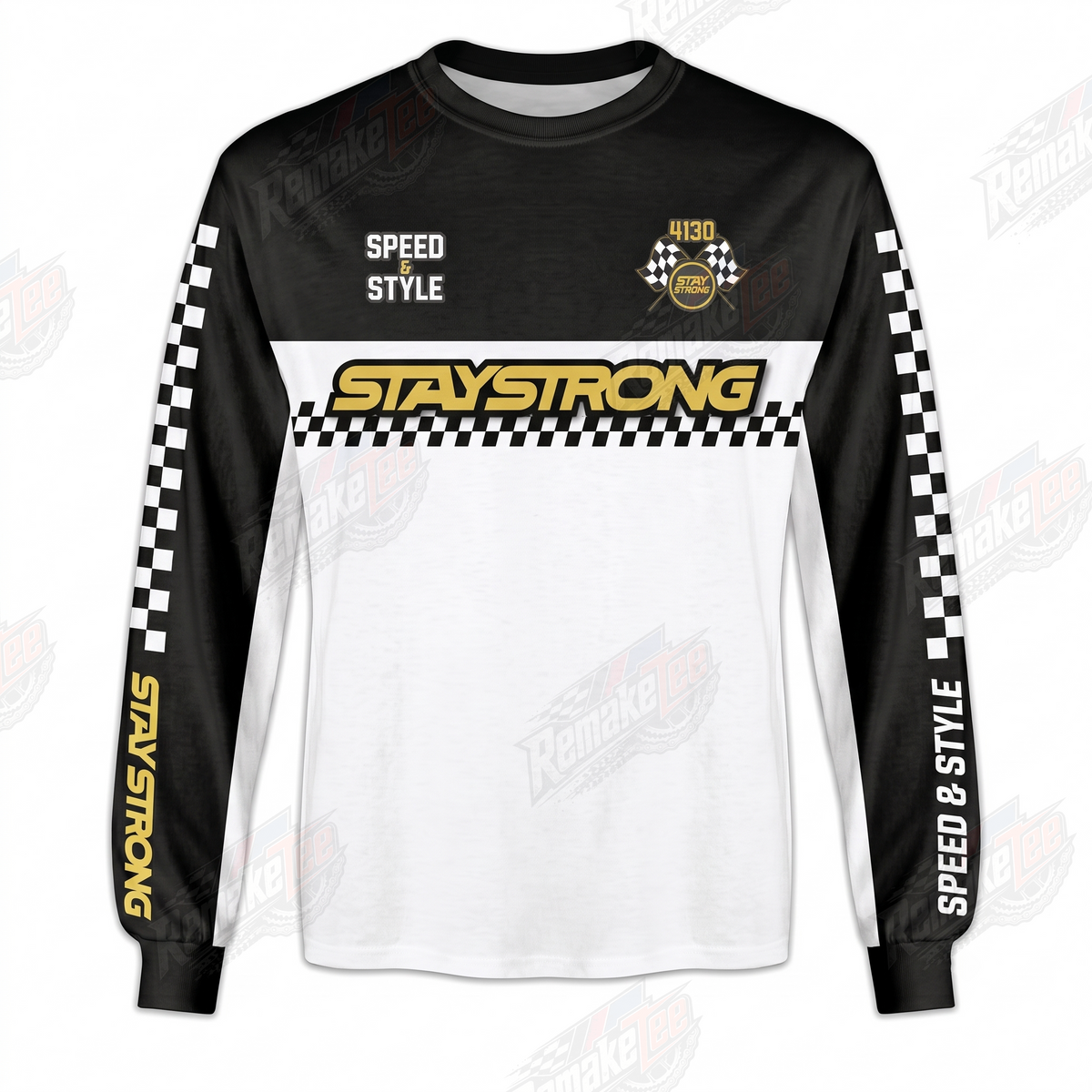 Stay Strong Speed & Style vintage BMX racing jersey - product view