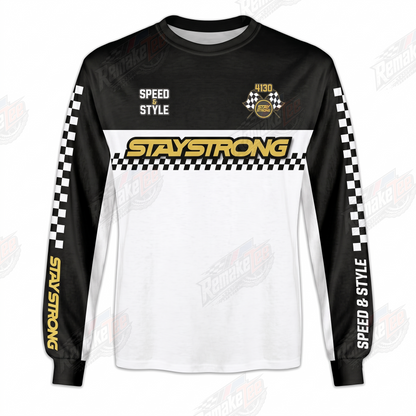 Stay Strong Speed & Style vintage BMX racing jersey - product view
