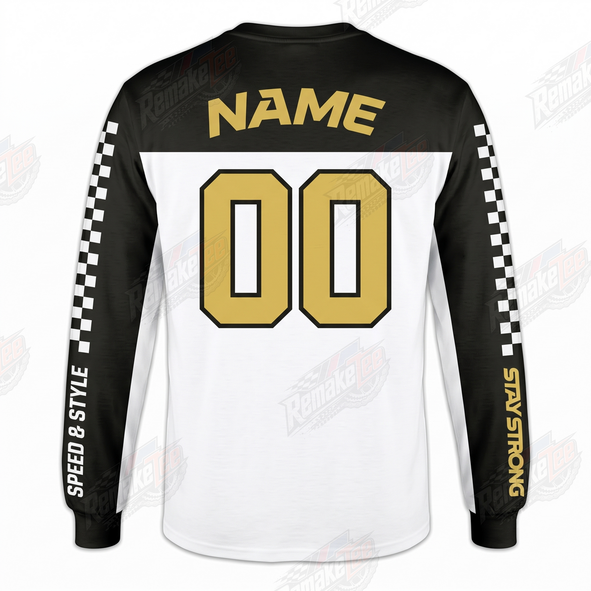 Stay Strong Speed & Style vintage BMX racing jersey - alternate product view