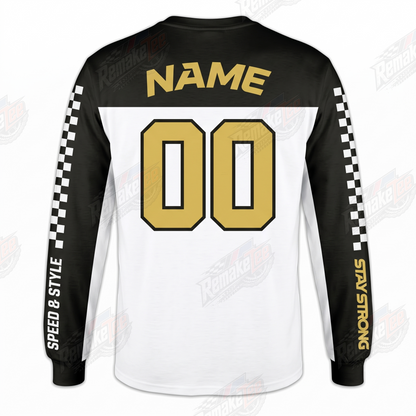 Stay Strong Speed & Style vintage BMX racing jersey - alternate product view