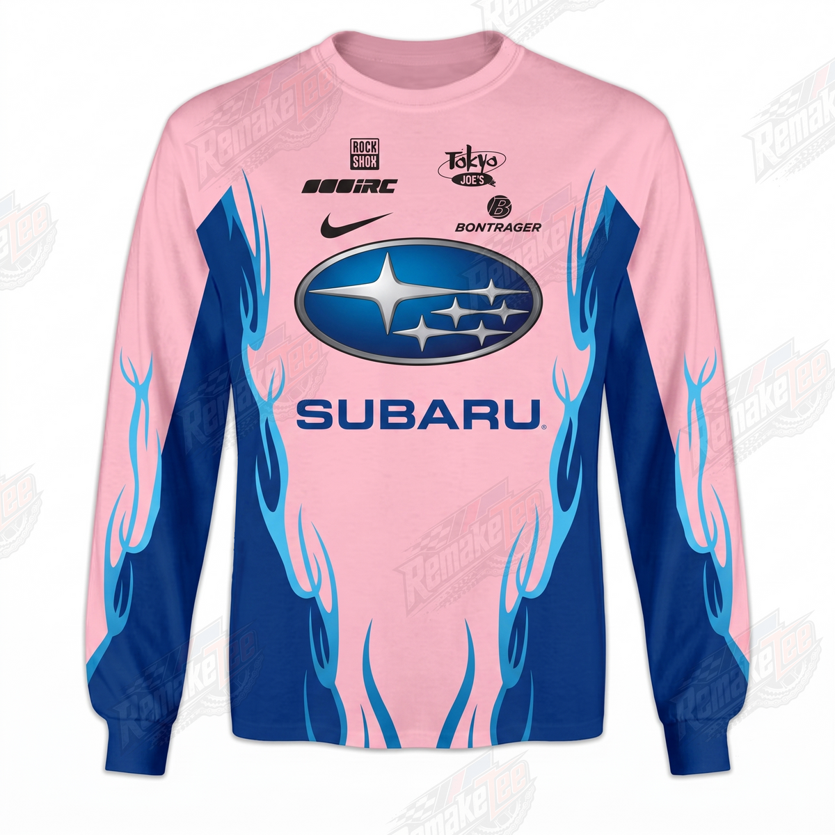 Subaru vintage BMX racing jersey design #1232 - product view