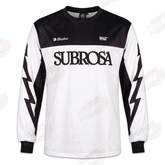 Subrosa Black White vintage BMX racing jersey - product view