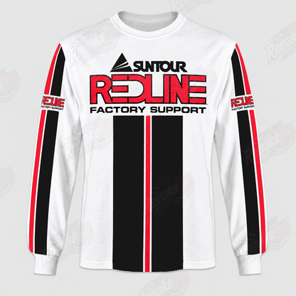 Suntour Redline Factory Support vintage BMX racing jersey - product view