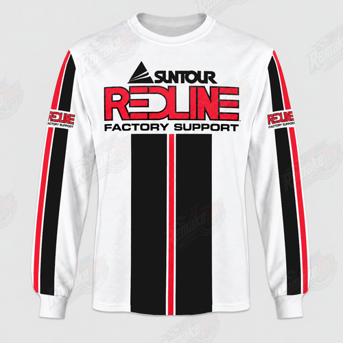 Suntour Redline Factory Support vintage BMX racing jersey - product view