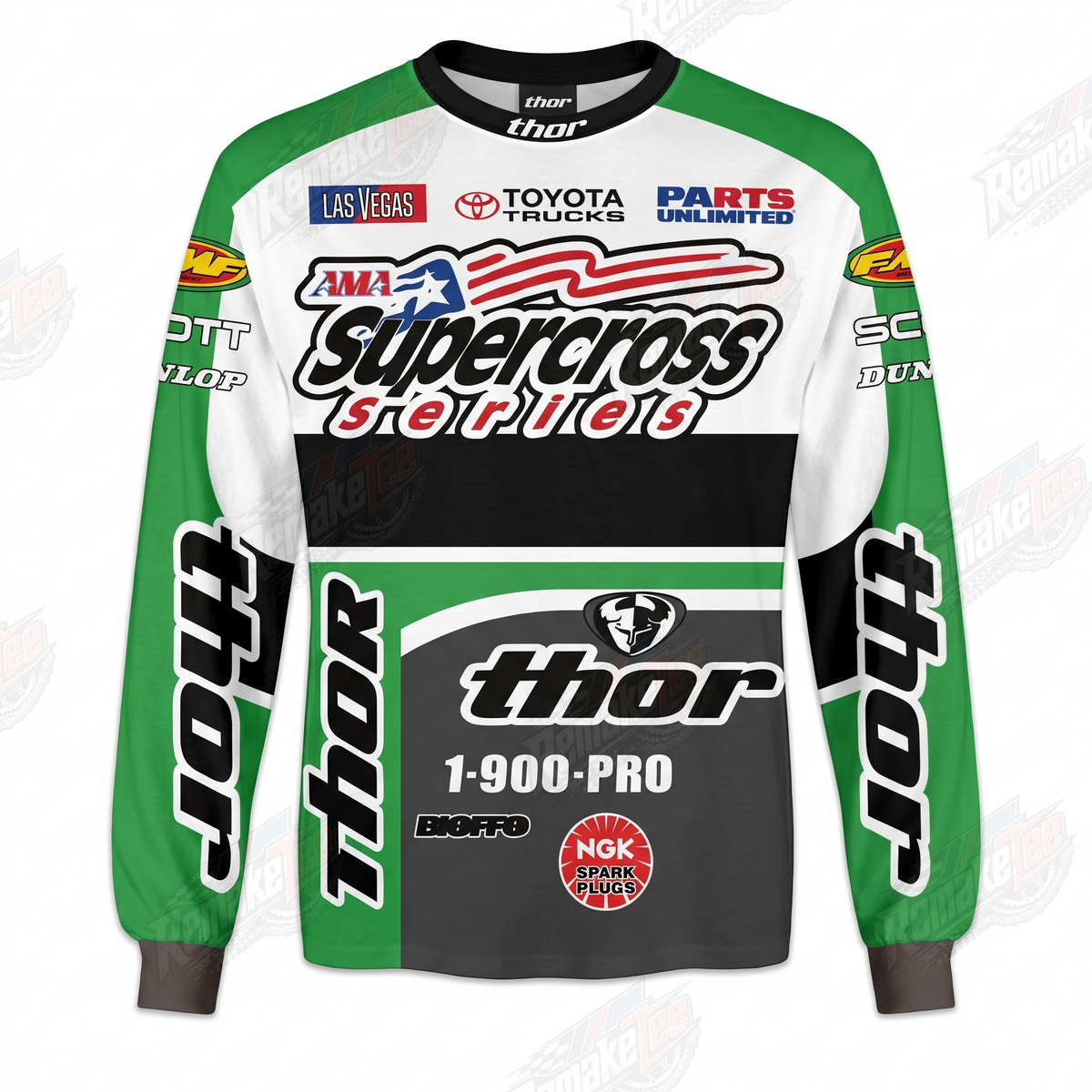 Supercross Stories Thor 1-900-PRO vintage VMX racing jersey - product view