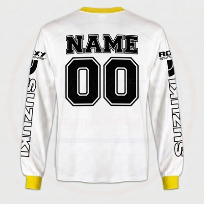 RemakeTee Suzuki Fox Roxy Axo Bel Ray Champion Custom Vintage Retro VMX Racing Jersey 1287