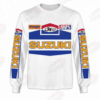 Suzuki JT Racing USA Wrangler vintage VMX racing jersey - product view