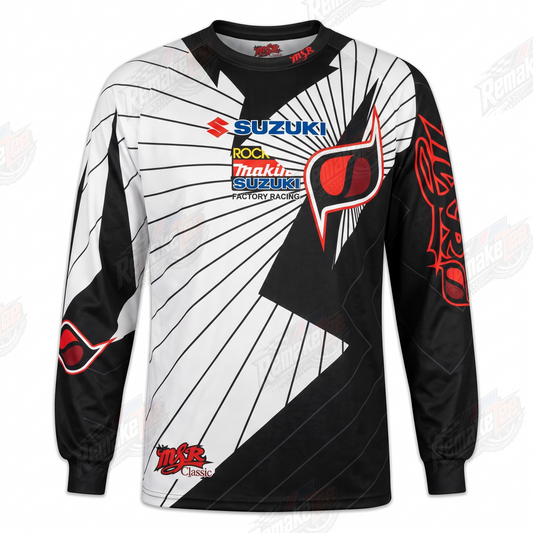 Suzuki Makita Factory Racing vintage VMX racing jersey - product view